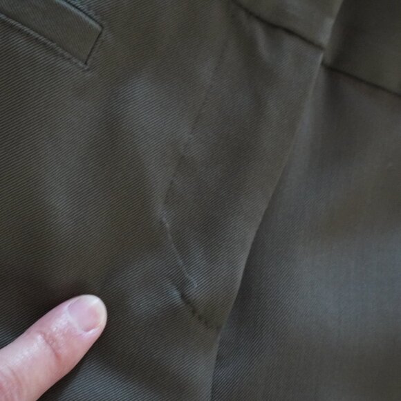 Burberry Wide Leg flat front dress slacks Trousers Size 8 - Picture 8 of 11